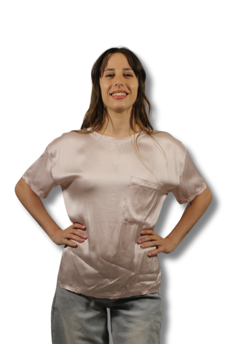 Blusa Raso con Taschino