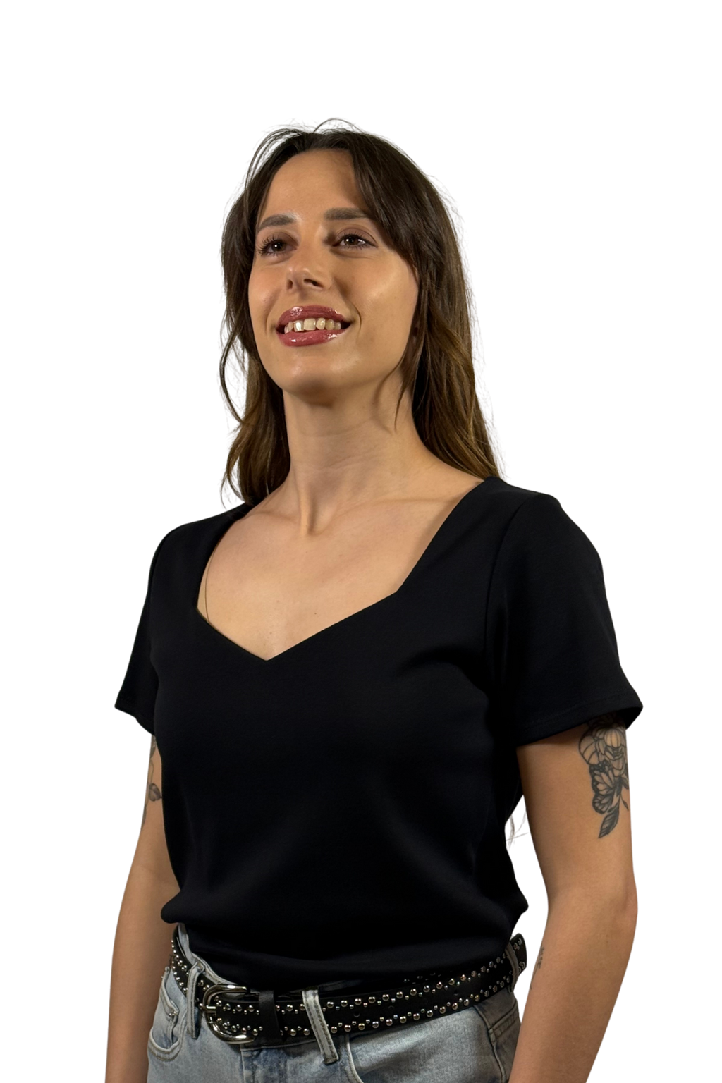 T-Shirt Basic Scollo a V
