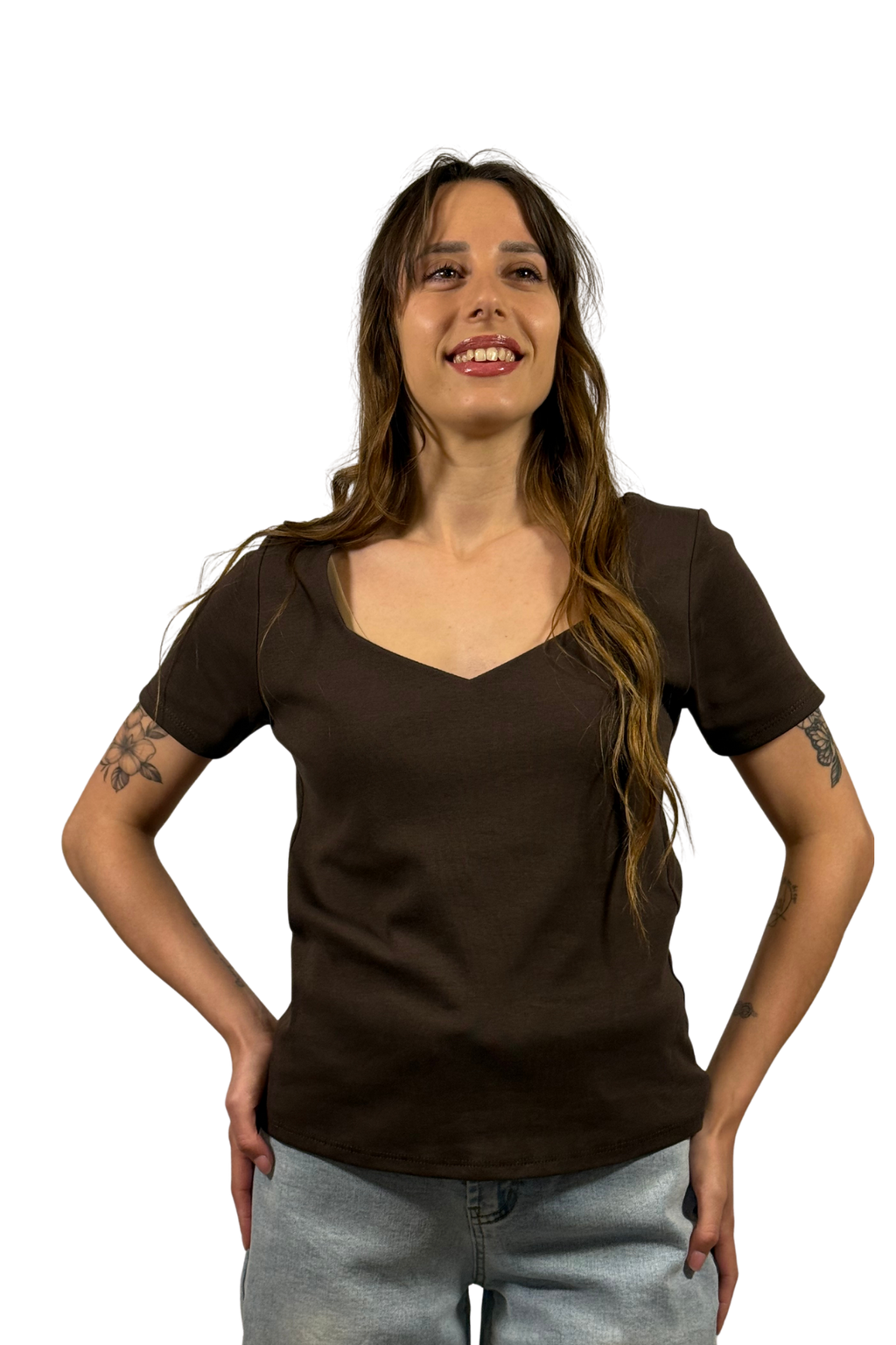 T-Shirt Basic Scollo a V