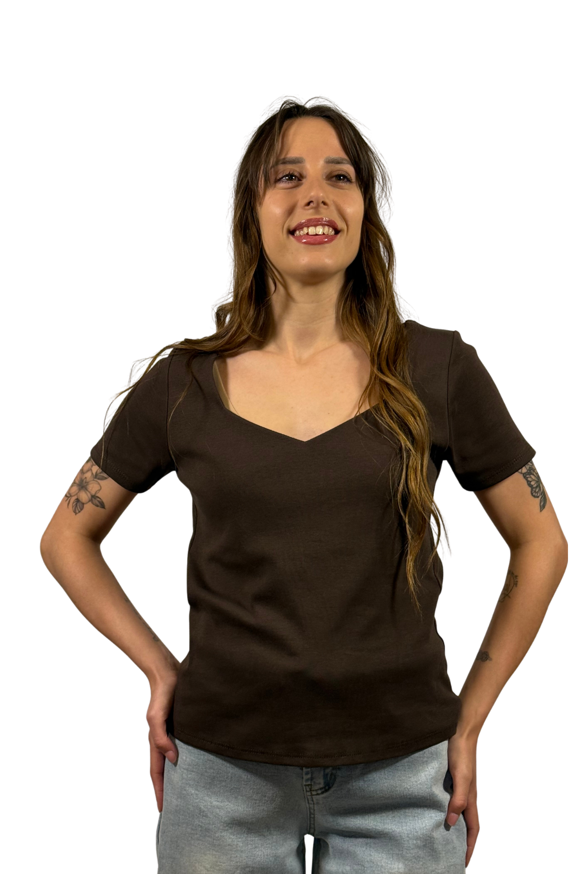 T-Shirt Basic Scollo a V