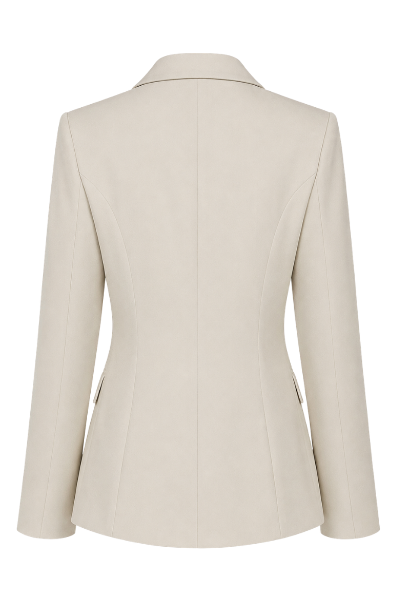 Blazer Monopetto con Tasche a Pattina Vienna