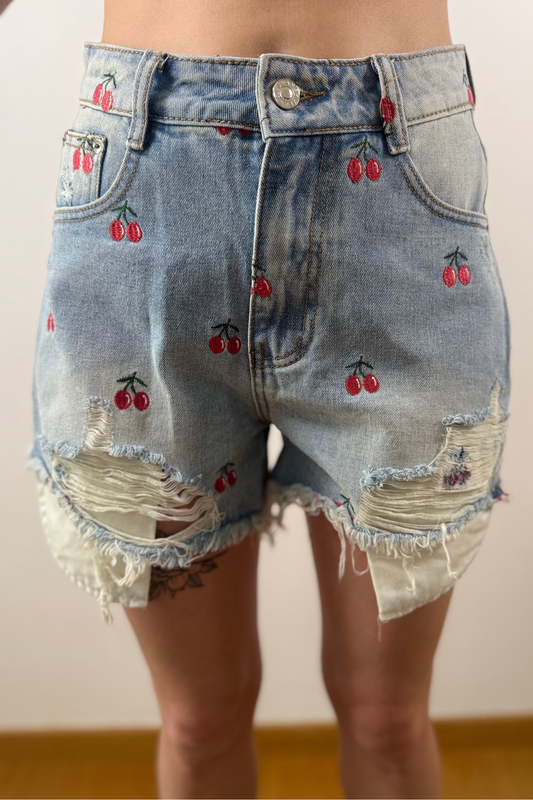 Shorts Cherry Denim