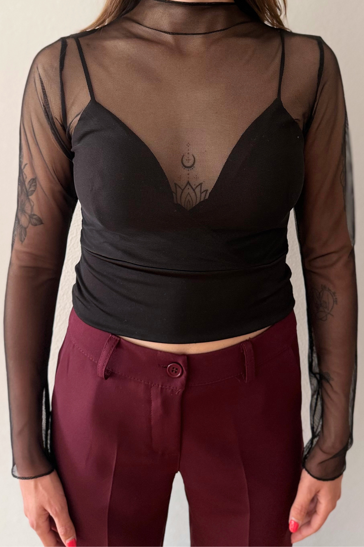 Top Velato con Reggiseno Incorporato Odette
