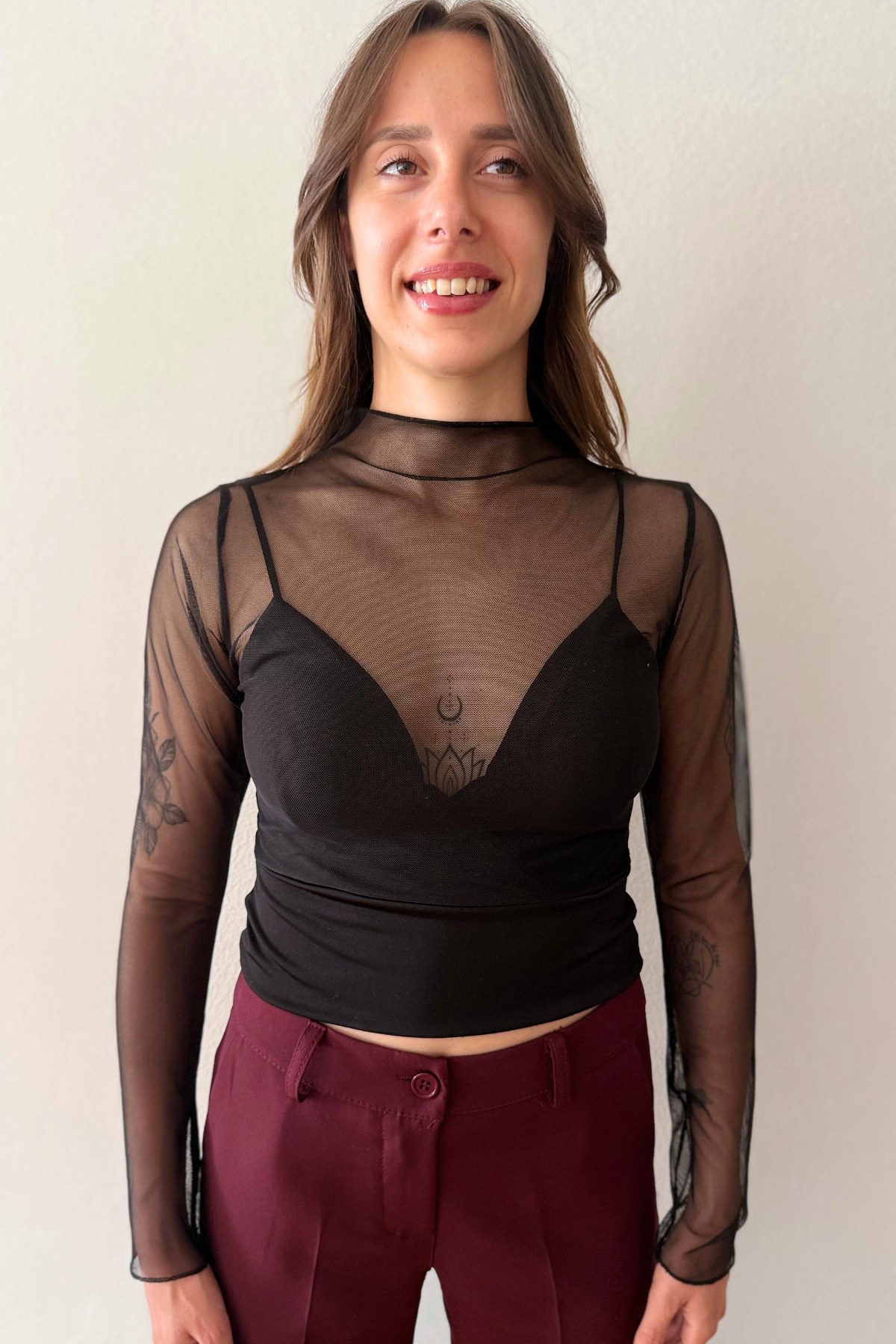 Top Velato con Reggiseno Incorporato Odette