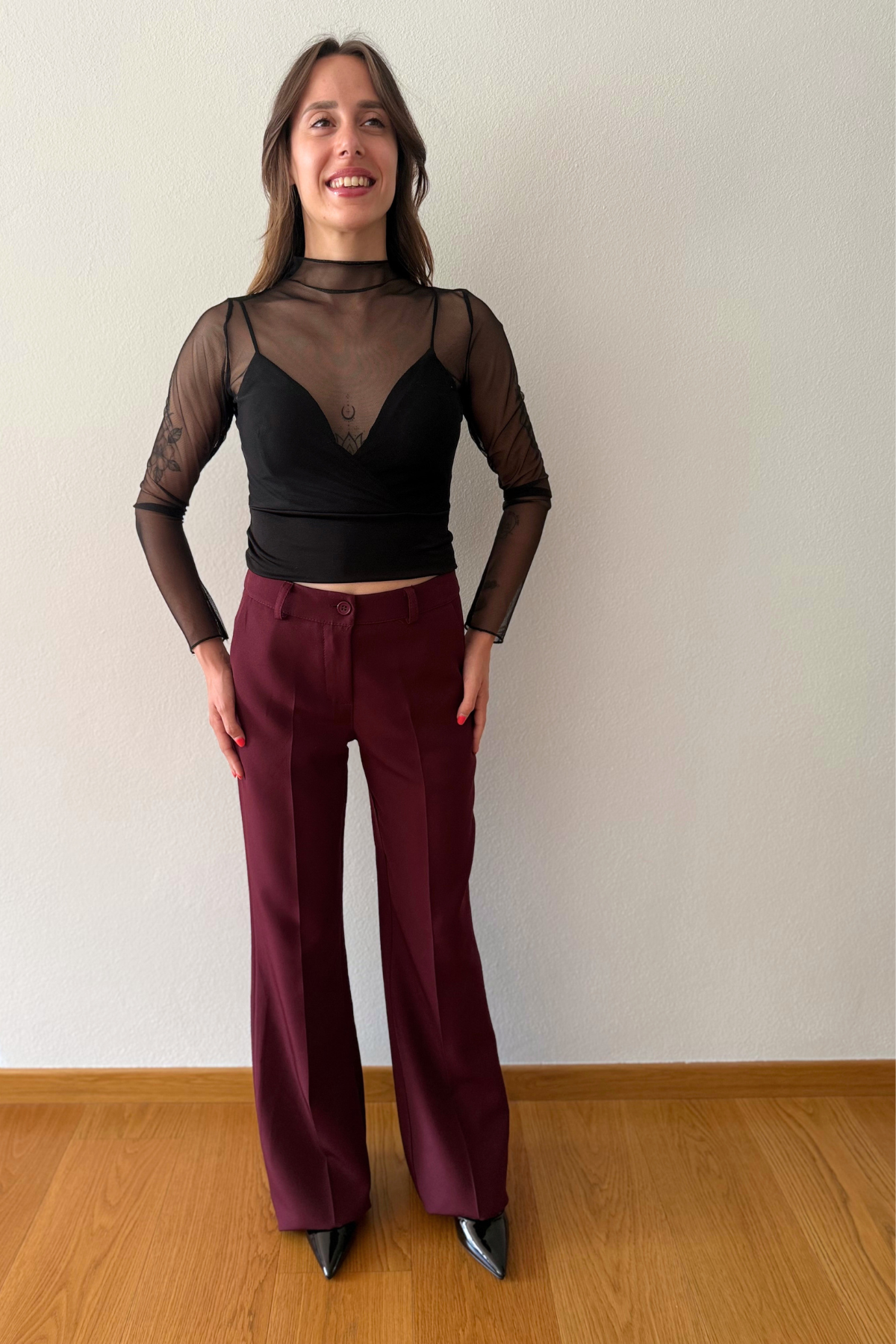 Top Velato con Reggiseno Incorporato Odette