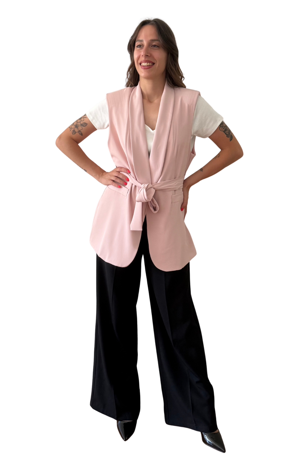 Gilet Sartoriale con Collo a Scialle