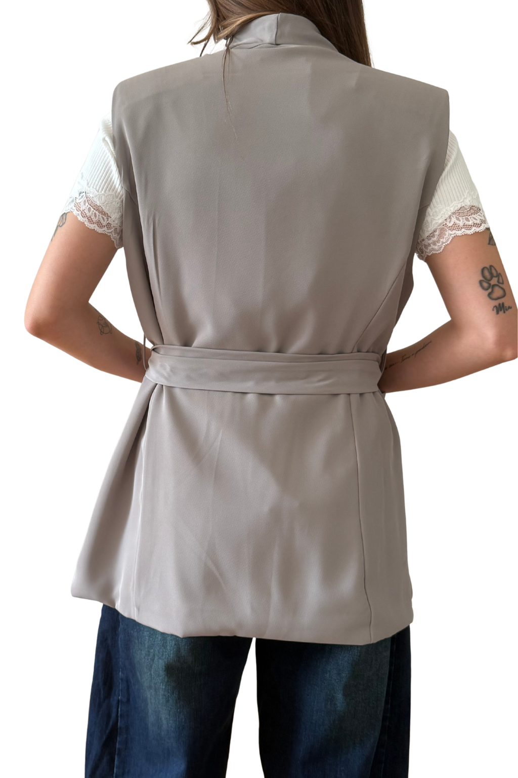 Gilet Sartoriale con Collo a Scialle