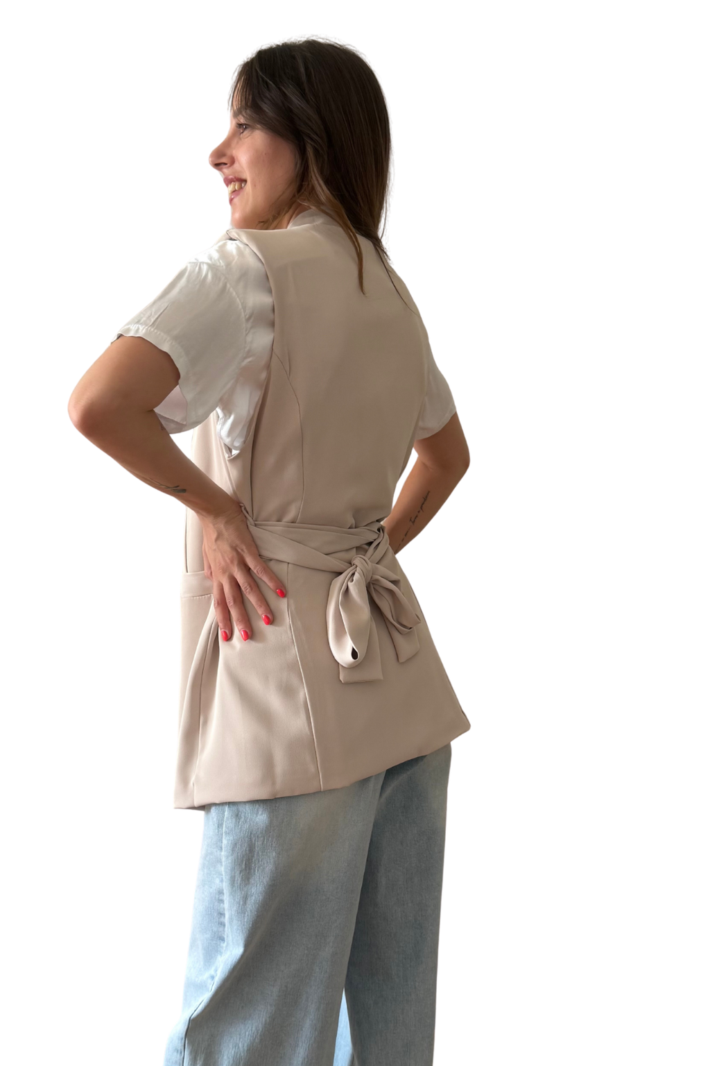 Gilet Sartoriale con Collo a Scialle
