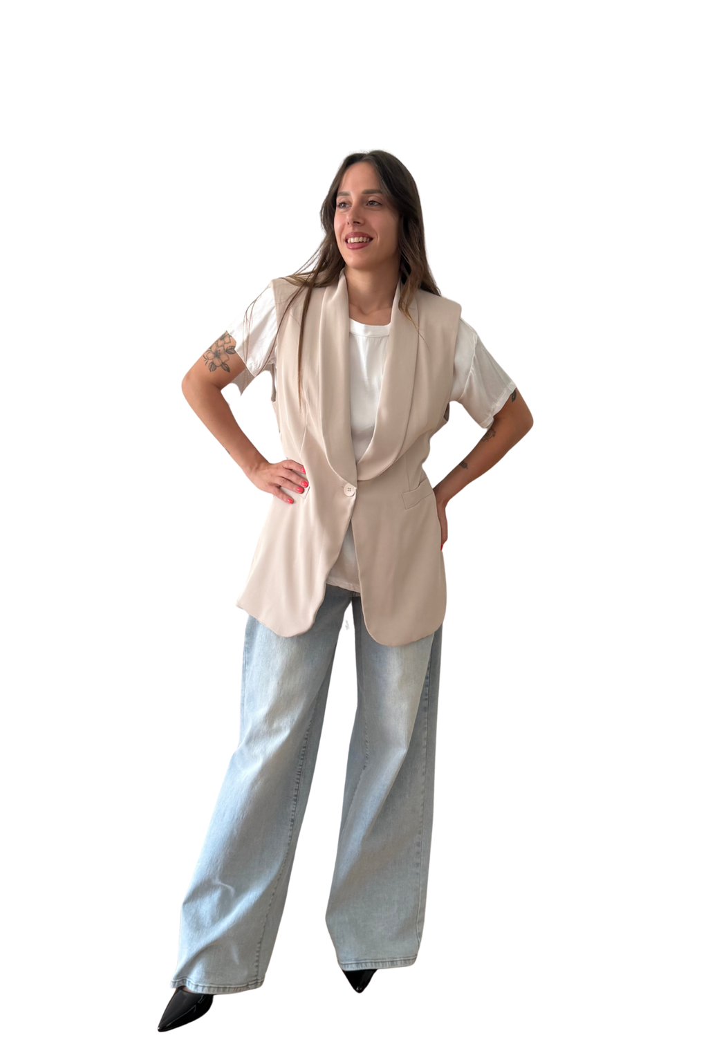 Gilet Sartoriale con Collo a Scialle