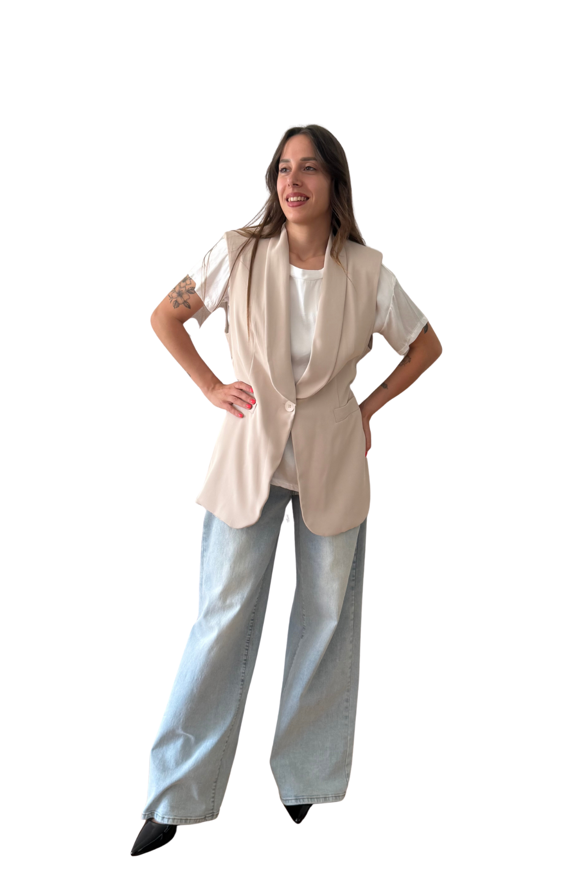 Gilet Sartoriale con Collo a Scialle