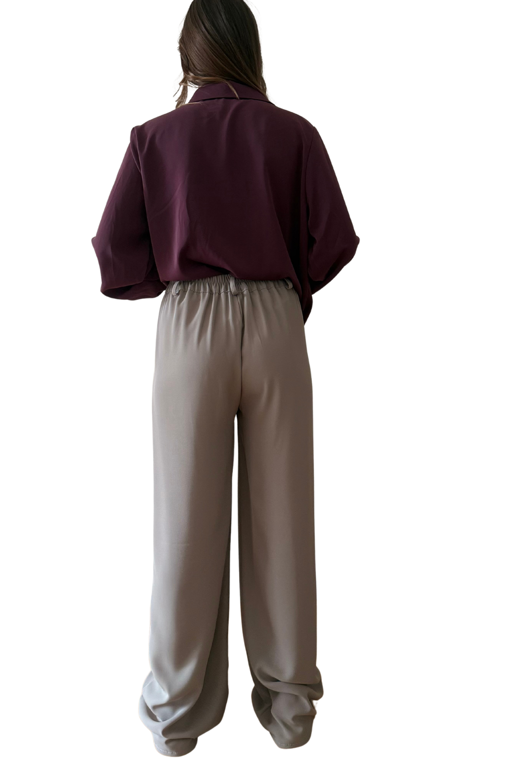 Pantalone Sartoriale a Vita Alta con Pince