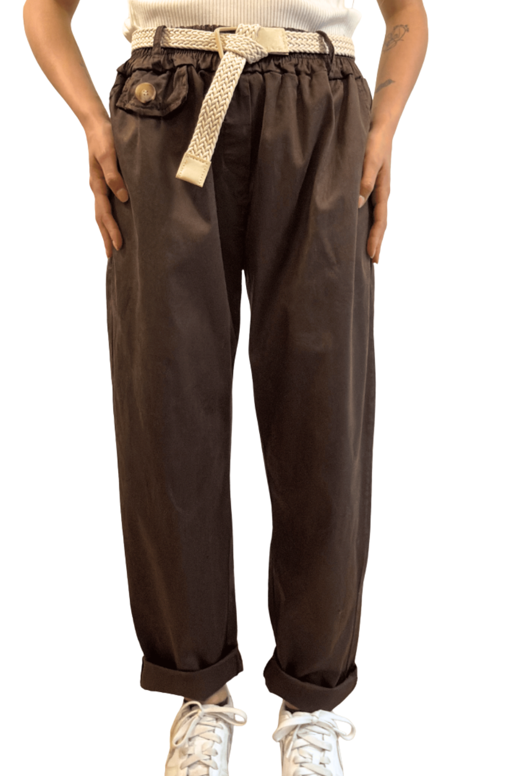 Pantalone in Lyocell con Cintura