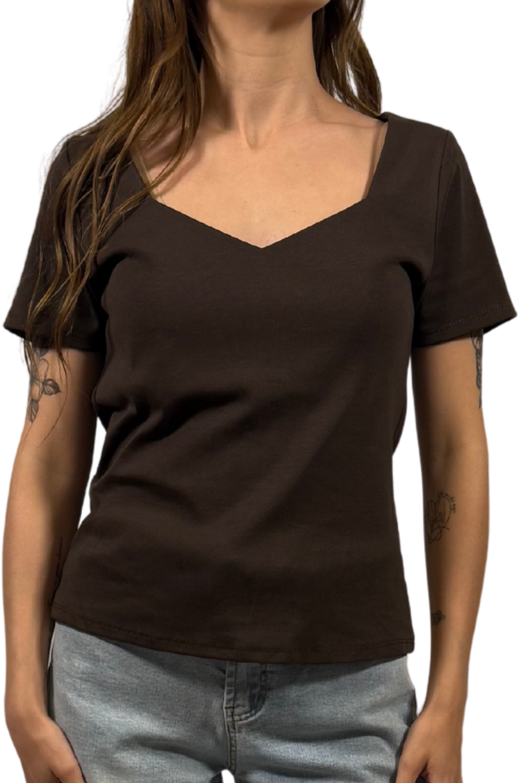 T-Shirt Basic Scollo a V