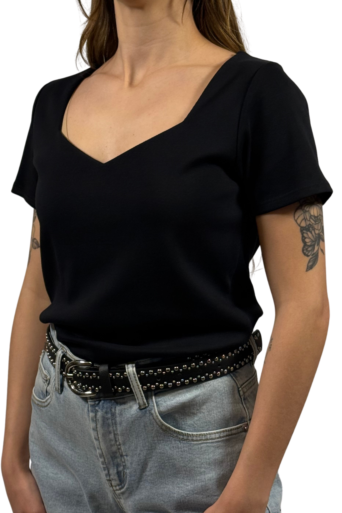T-Shirt Basic Scollo a V