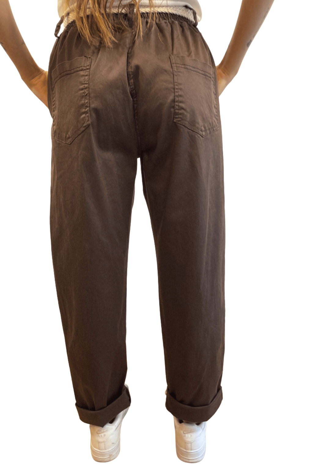 Pantalone in Lyocell con Cintura