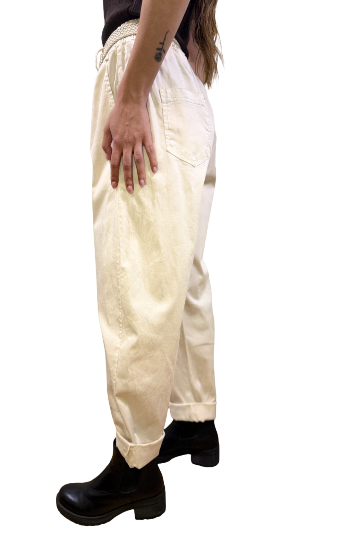 Pantalone in Lyocell con Cintura