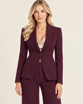 Blazer Monopetto con Tasche a Pattina Vienna