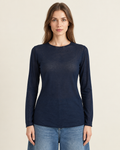 Maglietta Girocollo Misto Cashmere