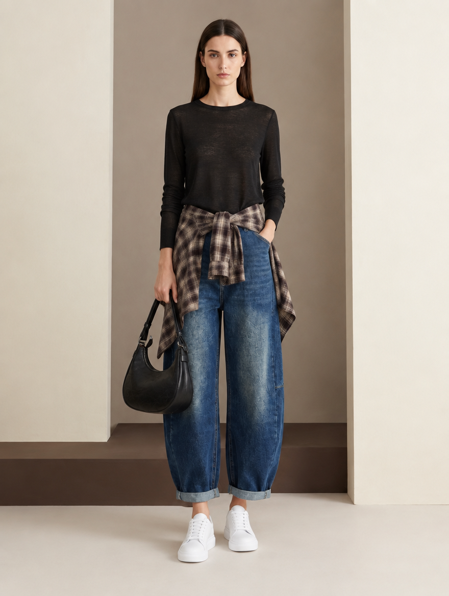 Jeans balloon lavaggio stone washed